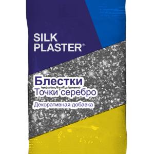блестки silk plaster, серебряные точки