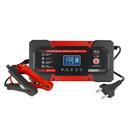интеллектуальное зарядное устройство avs bt-l10 (10a) 12v