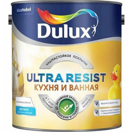 Dulux ultra resist кухня и ванная матовая